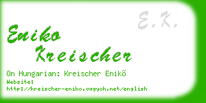 eniko kreischer business card